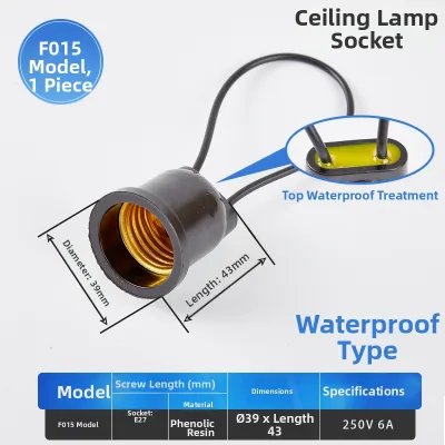 Heat Resistant Ceramic E27 Water Resistant Socket