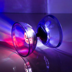 Campus Diabolo Sanwu Bearing Flexible Glue Diabolo Double-Headed Beginner Children Elderly Luminous Diabolo Elementary School Student Diabolo