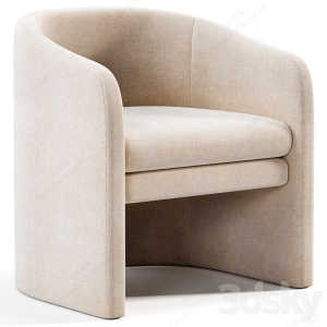 Nordic Simple Fabric Lightweight Single Sofa Leisure Chair Designer Hotel Reception Chair Beauty Salon Clubhouse Chair