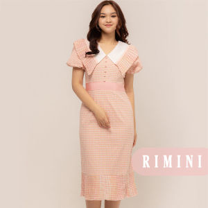RIMINI - Dress Wanita Puff List Pinggang Non Formal Size Xs - XL - Cielyn Dress 525386