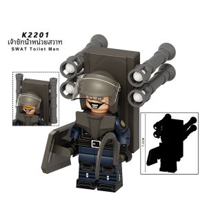 Titanic Toilet Man Vs Monitoring Man ชุดเล่นกับโมเดลสำหรับเด็กชาย อุปกรณ์เสริมที่ทำจากยางพาราแบบต่อได้ ชิ้นส่วนเสริมสำหรับการสร้างโมเดล