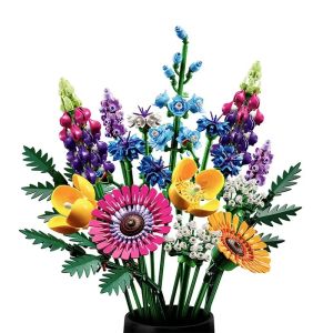 Romantic Wildflower Bouquet Flower Building Blocks Sets 10313 ，Compatible With Legoed Particles，Suitable For Christmas Gifts