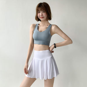 กระโปรงสั้นโยคะเอวสูงสำหรับผู้หญิง Maxrun กระโปรงสั้นกีฬาแบบบางป้องกันแสงสะท้อน กระโปรงสั้นกีฬาแบดมินตันเทนนิสระดับโลก กระโปรงสั้นครึ่งตัว