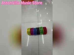 IRIN | J210 Orff Percussion Foot Bell Set 6 Mixed Color Foot Bells Orff Percussion Instrument for Kids Music Teaching Rhythm Instrument