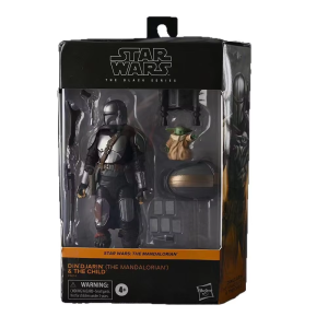 Bandai | Star Wars The Black Series - Din Djarin The Mandalorian and The Child Baby Yoda Joints Moveable Action Figure Model Toys
