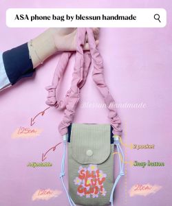 ASA phone bag by blessunhandmade