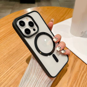Acrylic Matte Magnetic Phone Case For iPhone 17 Pro Max 18 16 13 15 14 Plus 11 12 Air 17promax 16promax Shockproof Cover Funda