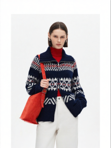 Fair Isle Style Turtleneck Knitwear