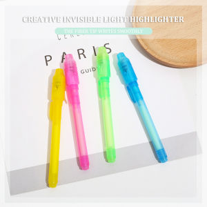 Invisible Ink Pen with UV Light LED Lamp Multi-function Banknote Detection Magic Toy Secret Message Marker Pen UV Invisible Fluorescent Lamp Pen LovelylifeFu COD