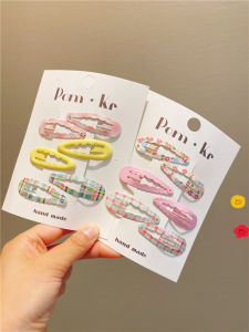 สไตล์เกาหลี เครื่องประดับผมเด็ก เด็กทารก กิ๊บติดผม เด็กผู้หญิง กิ๊บติดผมด้านข้าง เครื่องมือกรูมมิ่งผมสําหรับเด็กวัยหัดเดิน เรียบหรู ที่หนีบบีบี