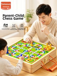 TONGMUXING | Magnetic Educational Real Wood Multi-functional Game Set
