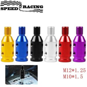 Car Shift Knob Adapter Universal Aluminum Alloy Gear Shift Knob Adapter for Non-Threaded Manual Shifters M12x1.25 M10x1.5