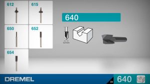 [ GH HARDWARE ] DREMEL Router Bit (HSS) 6.4 mm ( 640 )