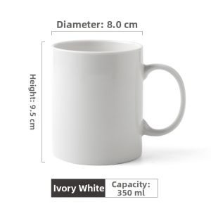With Lid and Spoon Customizable Couple Water Cup