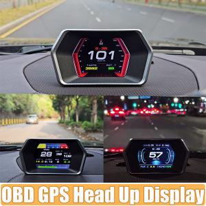 OBD2 GPS On-board Computer Windshield Projector Car Electronics Digital Head Up Display OBD+GPS Smart P17 For HUD Overspeed Warn