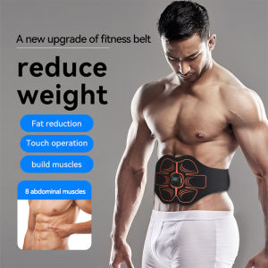 Microcurrent Slimming Massage Belt 10 Modes Abs Muscle Exercise Stimulator Lazy Abdominal Fitness Loss Weight Trainer