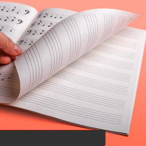 จักรวาลเปียโนกีตาร์โน้ตบุ๊คดนตรี Memo Sketchbook วารสารนักเรียนโรงเรียนหนังสือไดอารี่ Notepad ห้าบรรทัด Score Book