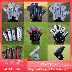 Bọc Đầu Gậy Golf Cover Loại Gỗ Taylor 1 3 5 Driver Recuse Bảo Vệ Gậy Da PU Cao Cấp (BD008)