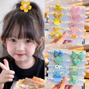 Junyeh 5Pcs/set Candy-colored Hair Ties: A Fashion Girl's Essential