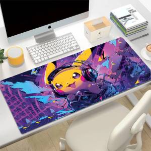 Bandai | Pokemon Pikachu Gengar Anime XXL Gaming Mouse Pad Rubber Keyboard Mousepad 2MM Edge