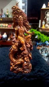 Tượng Thủy Nguyệt quan âm ( quan âm tự tại) cao 18cm . đẹp