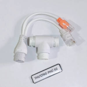 Bộ chia POE 1 ra 2 dài 25Cm / 2 đầu nối cáp Mạng Lan Rj45 1 ra 2 (1 In to 2 Out)