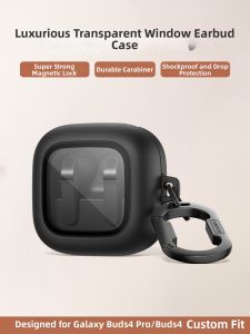 XINGXINGZHE | Luxury & Minimalist Magnetic Locking Protective Case for Galaxy Buds4 Pro