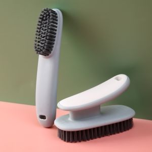 2pc Cleaning Brush Soft Bristled Shoe Brush Long Handle Brush Clothes Brush Shoe Clothing Board Brush Household Cleaning Tool