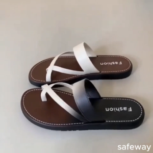 1229 - New Beach Slippers Women Summer Fashion Outdoor Seaside Thick Bottom Wedge Heel Flip Flops