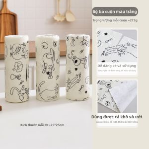 SHELI | Khăn Lau Dành Riêng Cho Bếp Khô Ẩm Tuần Lệ Sử Dụng Một Lần