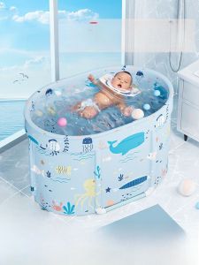 Foldable Infant Toddler Swimming Pool Bath Tub Bucket for Home Indoor Use Baby Shower Gift Baby Store Essential Toy for Kids