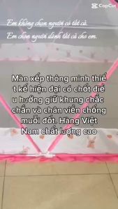 MÀN XẾP THÔNG MINH  CHÂN VIỀN CHỐNG MUỖI LOẠI CAO CẤP đủ kích thước