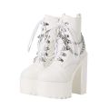 Bar DS Performance Chunky Heel Waterproof Platform High Heel Flats Hip Hop Gogo Dance Leading Shoes Female Sexy Night DJ Singer. 