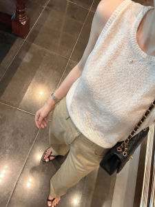 YUANYA | Sleeveless Linen Knit Vest Casual Summer Wear