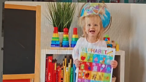 For Kid Educational Chart English Alphabet Numbers Animals Colors Early Education Toys For Babys
