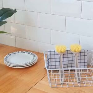 Stove Cleaning Brush / Kitchen Pot Washing / Washbasin / Berus Pembersih Dapur / Cuci Periuk / Singki / 厨房清洁洗碗刷可挂式不沾油长柄灶台清洁刷 Long Handle Pot Brush Long Handled Scrub Brush - Lazada