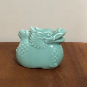🇯🇵JAPAN SURPLUS Celadon Dragon Toothpick Holder