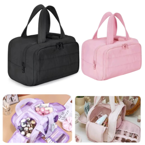Large Capacity Makeup Bag Women Portable Travel Skincare Toiletry Storage Organizer Lady Handbag Zipper Cosmetic Cases Wash Bags