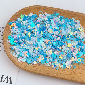 20g/bag Random Mix Flower Round Type Sequins No Hole Bead Polymer Clay Bead For Garment Nail Art Decor G1002