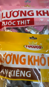 Combo 2 bịch lương khô FUCUCO (400gr/1 BỊCH) hương vị RUỐC THỊT - ĂN KIÊNG
