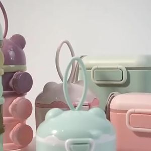 Tempat Kotak Wadah Penyimpanan Susu Bubuk Bayi Portabel Sealed Anti Tumpah