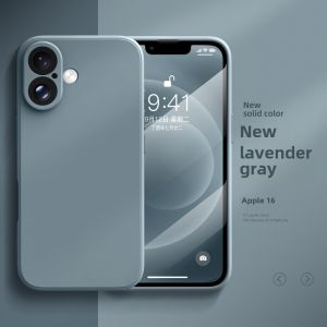 Suitable for Apple 16 Phone Case New Arrival Iphone16promax Liquid Silicone Ip16pro Fancy 16 Texture iPhone Drop-Proof Simple Pure Color PM Male Ultra-Thin Unique Niche Style Case