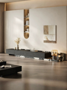 Stretchable Luxury Stone TV Cabinet