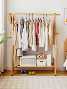 DIKEXUN | Wooden Floor Standing Coat Rack