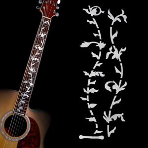 1Pc Electric Acoustic Guitar Stickers Inlay Decal Ultra Thin Fretboard Sticker for Guitar Accessories Tree of Life Acoustic Guitar Guitar Inlay Sticker Fretboard Marker Decal DIY Ltra Thin Stickers Fretboard Sticker Cross Inlay Decals Music Instrument