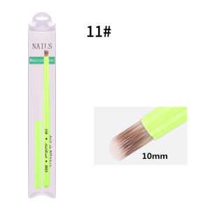 Green Nail Brush Gel Brush For Manicure Acrylic UV Gel Extension Pen Nail Polish Painting Drawing Brush