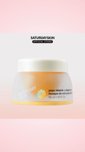 Saturday Skin 7 Peptide Yuzu Vitamin Whitening Sleeping Pack 50ml
