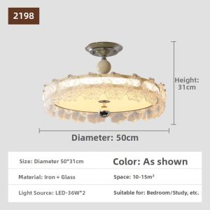 OUCHAO | Retro Luxury Creamy Style Ceiling Light