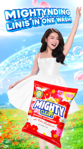 3 KILOS Mighty Clean Detergent Powder Premium Petal Bloom - Powder (RED) - SET 3 KILOS (1 KILO X 3 POUCHES)