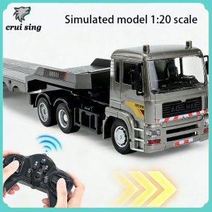 Engineering Truck Transport Truck Toy | Outdoor Activities Toy Remote Control Extended Trailer